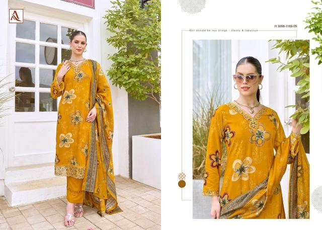 Alok suit turkis-19 embroidery dress material wholesale